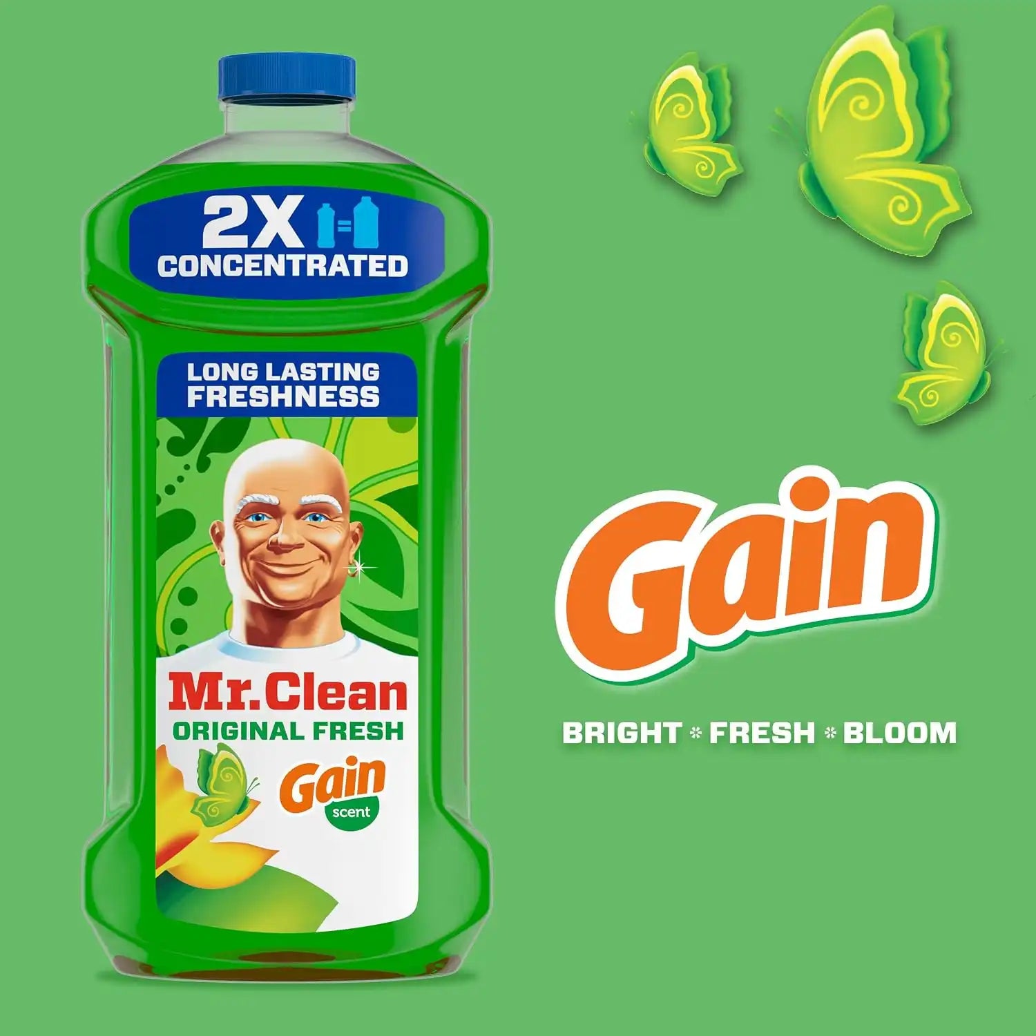 Mr. Clean All Purpose Cleaner. Floor Cleaner for Mopping Home. Bathroom. & Kitchen. Cleaning Liquid for Mop & Bucket. Cleaning Supplies. Multi-Surface Dilutable. Gain. 41oz - Image 4