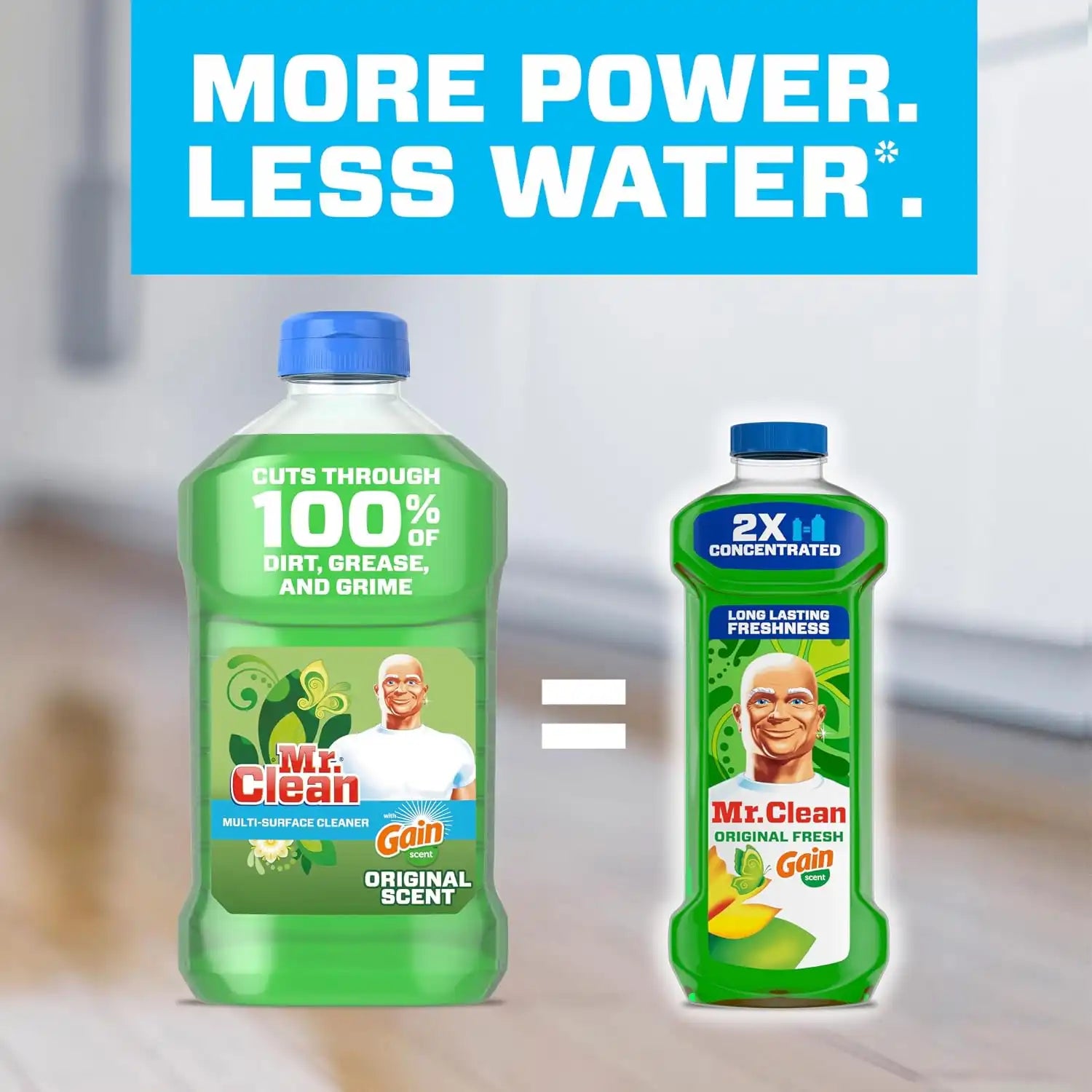 Mr. Clean All Purpose Cleaner. Floor Cleaner for Mopping Home. Bathroom. & Kitchen. Cleaning Liquid for Mop & Bucket. Cleaning Supplies. Multi-Surface Dilutable. Gain. 41oz - Image 5