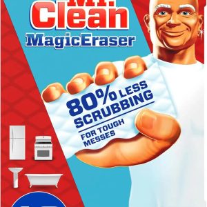 Mr. Clean Magic Eraser Sponge. All Purpose Cleaner. Cleaning Scrubber. Wall. Sneaker. Kitchen. Bathroom. Shower. Melamine Sponge. Pads. Extra Durable. 10ct