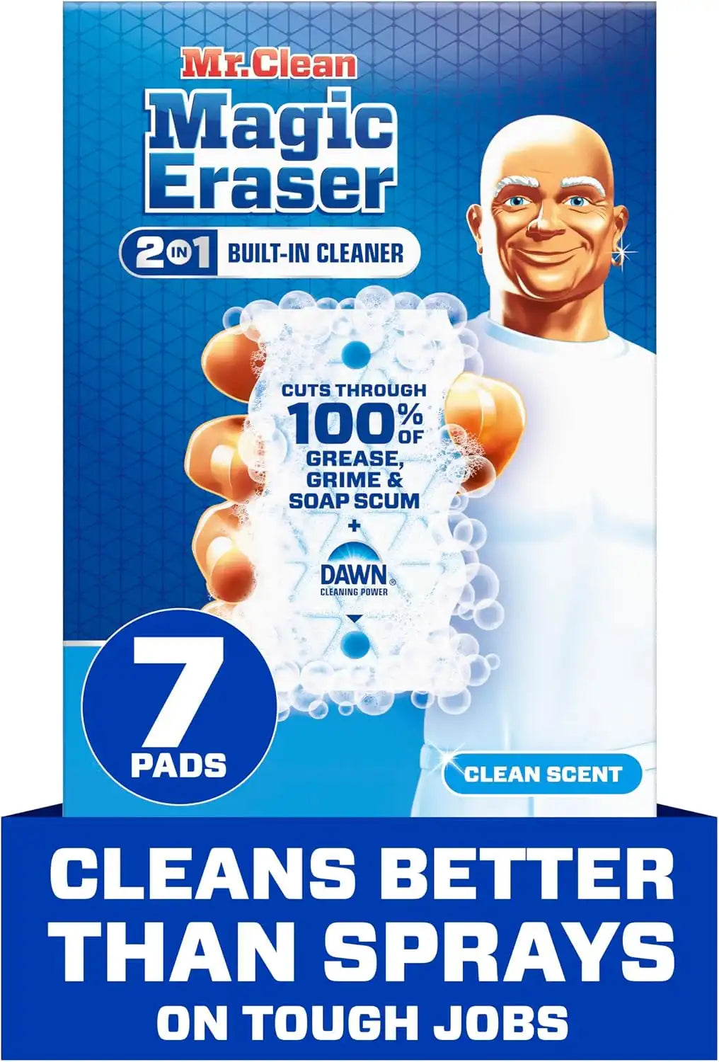 Mr. Clean Magic Eraser Foaming Sponge. All Purpose. Dawn Cleaning Power. Wall Cleaner. Sneaker Cleaner. Oven Cleaner. Kitchen. Bathroom. Shower Cleaning Supplies. Scrubber. Ultra Foamy. 7ct