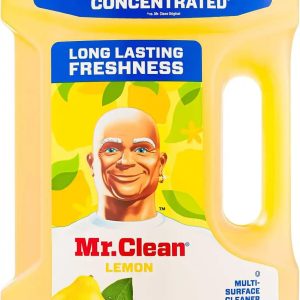 Mr. Clean All Purpose Cleaner. Floor Cleaner for Mopping Home. Bathroom. & Kitchen. Cleaning Liquid for Mop & Bucket. Cleaning Supplies. Multi Surface Cleaner 2X Concetrated Lemon Scent 101 Fl Oz